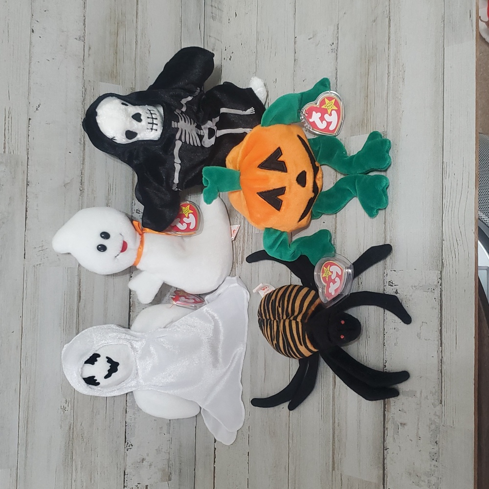 Ty Beanie Baby Vintage Halloween Lot Of 5